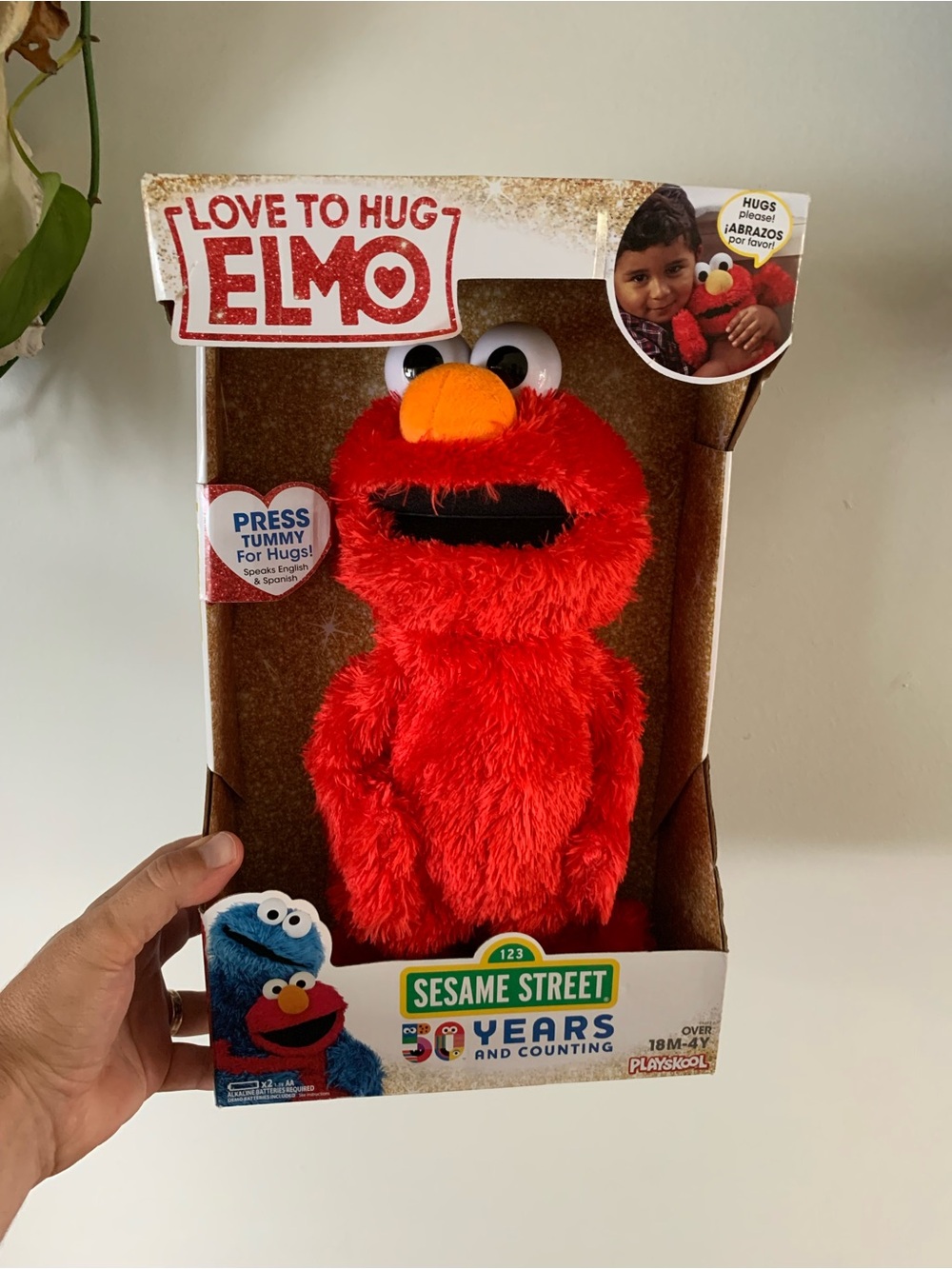 Sesame Street Elmo Plush Hug Toy - Red and Orange